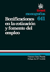 E-book, Bonificaciones en la cotización y fomento del empleo, Grau Pineda, Carmen, Tirant lo Blanch