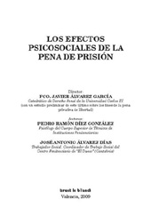 E-book, Los efectos psicosociales de la pena de prisión, Álvarez García, F. Javier, Tirant lo Blanch