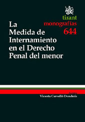 E-book, La medida de internamiento en el derecho penal del menor, Cervelló Donderis, Vicenta, Tirant lo Blanch