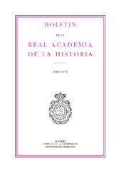 Fascículo, Boletín de la Real Academia de la Historia : CCVI, III, 2009, Real Academia de la Historia