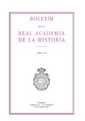 Fascicolo, Boletín de la Real Academia de la Historia : CCVI, II, 2009, Real Academia de la Historia