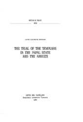 E-book, The trial of the Templars in the papal state and the Abruzzi, Gilmour-Bryson, Anne, Biblioteca apostolica vaticana