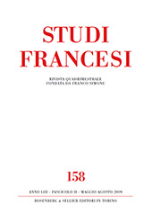 Fascículo, Studi francesi : 158, 2, 2009, Rosenberg & Sellier