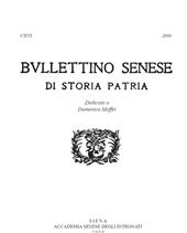 Heft, Bullettino senese di storia patria : CXVI, 2009, Accademia senese degli Intronati