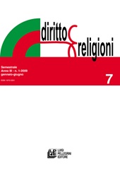 Heft, Diritto e religioni : 7, 1, 2009, Pellegrini
