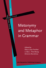 E-book, Metonymy and Metaphor in Grammar, John Benjamins Publishing Company
