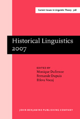 E-book, Historical Linguistics 2007, John Benjamins Publishing Company