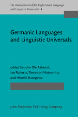 eBook, Germanic Languages and Linguistic Universals, John Benjamins Publishing Company