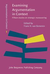 eBook, Examining Argumentation in Context, John Benjamins Publishing Company