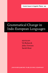 E-book, Grammatical Change in Indo-European Languages, John Benjamins Publishing Company