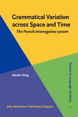 E-book, Grammatical Variation across Space and Time, John Benjamins Publishing Company