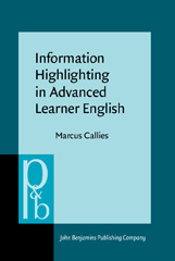 E-book, Information Highlighting in Advanced Learner English, John Benjamins Publishing Company