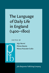 E-book, The Language of Daily Life in England (1400-1800), John Benjamins Publishing Company