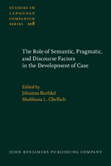 E-book, The Role of Semantic, Pragmatic, and Discourse Factors in the Development of Case, John Benjamins Publishing Company