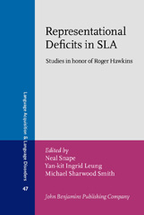 E-book, Representational Deficits in SLA, John Benjamins Publishing Company