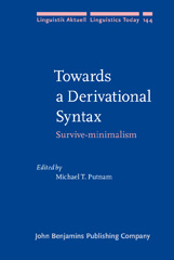 E-book, Towards a Derivational Syntax, John Benjamins Publishing Company