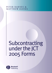 E-book, Subcontracting Under the JCT 2005 Forms, Blackwell