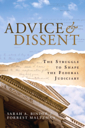 E-book, Advice and Dissent : The Struggle to Shape the Federal Judiciary, Brookings Institution Press