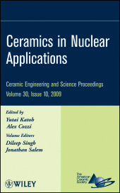 E-book, Ceramics in Nuclear Applications, Volume 30, Issue 10, American Ceramic Society