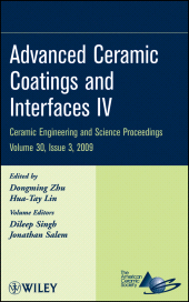 E-book, Advanced Ceramic Coatings and Interfaces IV, Volume 30, Issue 3, American Ceramic Society