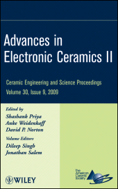 E-book, Advances in Electronic Ceramics II, Volume 30, Issue 9, American Ceramic Society