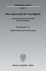 E-book, Das Naturrecht der Geselligkeit. : Anthropologie, Recht und Politik im 18. Jahrhundert., Duncker & Humblot