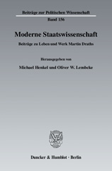 E-book, Moderne Staatswissenschaft. : Beiträge zu Leben und Werk Martin Draths., Duncker & Humblot