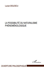 E-book, La possibilité du naturalisme phénoménologique, L'Harmattan