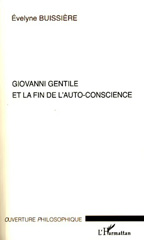 E-book, Giovanni Gentile et la fin de l'auto-conscience, L'Harmattan