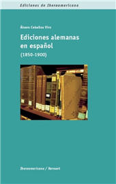 eBook, Ediciones alemanas en español, 1850-1900, Iberoamericana Editorial Vervuert