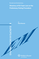 E-book, Directory of EU Case Law on the Preliminary Ruling Procedure, Barents, Rene, Kluwer Law International