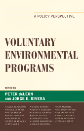 E-book, Voluntary Environmental Programs : A Policy Perspective, Lexington Books