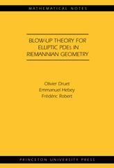 E-book, Blow-up Theory for Elliptic PDEs in Riemannian Geometry (MN-45), Princeton University Press