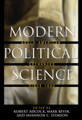 E-book, Modern Political Science : Anglo-American Exchanges since 1880, Princeton University Press