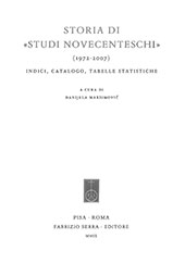 E-book, Storia di "Studi novecenteschi", 1972-2007 : indici, catalogo, tabelle statistiche, Fabrizio Serra editore