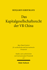 eBook, Das Kapitalgesellschaftsrecht der VR China : Analyse der Rahmenbedingungen für ausländische Investoren, Mohr Siebeck