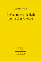 E-book, Die Verantwortlichkeit politischer Akteure, Stein, Katrin, Mohr Siebeck