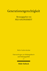 E-book, Generationengerechtigkeit : Ordnungsökonomische Konzepte, Mohr Siebeck