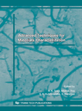 E-book, Advanced Techniques for Materials Characterization, Trans Tech Publications Ltd