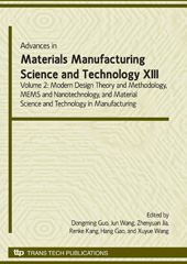 E-book, Advances in Materials Manufacturing Science & Technology XIII, Trans Tech Publications Ltd