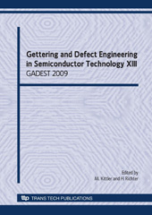 E-book, Gettering and Defect Engineering in Semiconductor Technology XIII, Trans Tech Publications Ltd