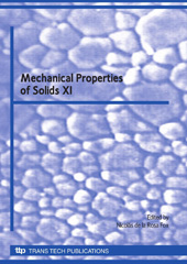 E-book, Mechanical Properties of Solids XI, Trans Tech Publications Ltd