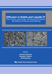 E-book, Diffusion in Solids and Liquids IV, Trans Tech Publications Ltd