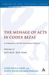 eBook, The Message of Acts in Codex Bezae, T&T Clark