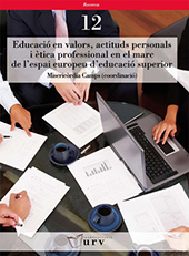 E-book, Educació en valors, actituds personals i ètica professional en el marc de l'espai europeu d'educació superior, Publicacions URV