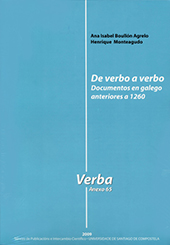 E-book, De verbo a verbo : documentos en galego anteriores a 1260, Universidade de Santiago de Compostela