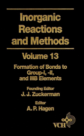 E-book, Inorganic Reactions and Methods, The Formation of Bonds to Group-I, -II, and -IIIB Elements, Wiley-VCH