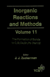 E-book, Inorganic Reactions and Methods, The Formation of Bonds to C, Si, Ge, Sn, Pb (Part 3), Wiley-VCH