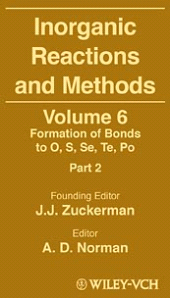 E-book, Inorganic Reactions and Methods, The Formation of Bonds to O, S, Se, Te, Po (Part 2), Wiley-VCH