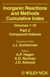 E-book, Inorganic Reactions and Methods, Cumulative Index, Part 2 : Compound Indexes, Wiley-VCH